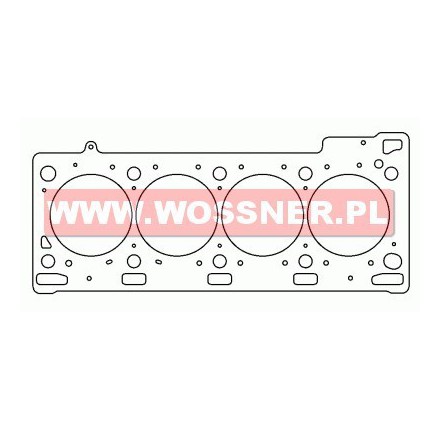 Uszczelka głowicy do Renault Clio RS, 172, 182  2.0 16S F4R  MLS 0.75