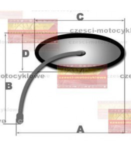 Lusterko Chopper chrom prawe