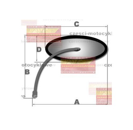 Lusterko Chopper okrągłe