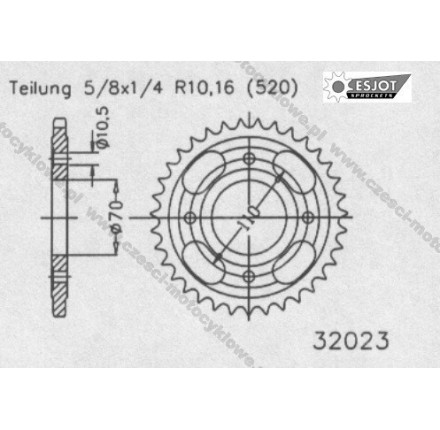 Zębatka tylna ESJOT
