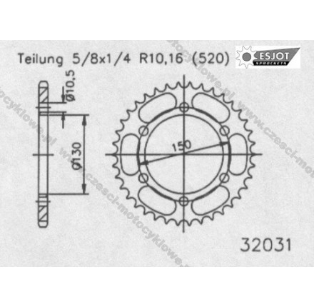 Zębatka tylna ESJOT