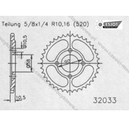 Zębatka tylna ESJOT