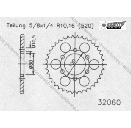 Zębatka tylna ESJOT