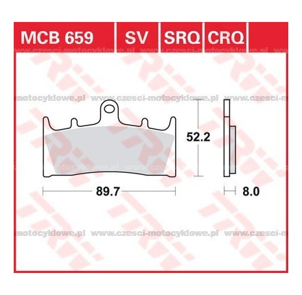 Klocki hamulcowe TRW MCB659