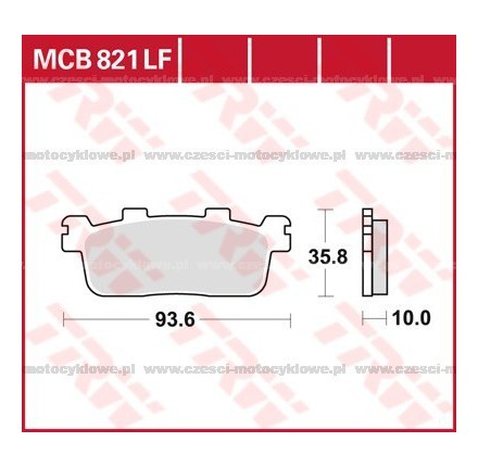 Klocki hamulcowe TRW MCB 821