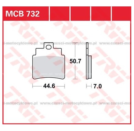 Klocki hamulcowe TRW MCB 732 SRM