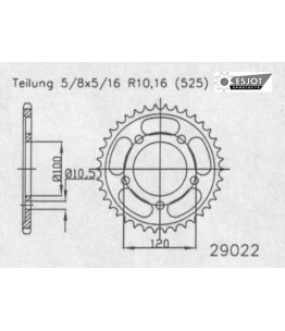Zestaw napędowy ESJOT do Aprilia 1000 RSV Mille (98-03)