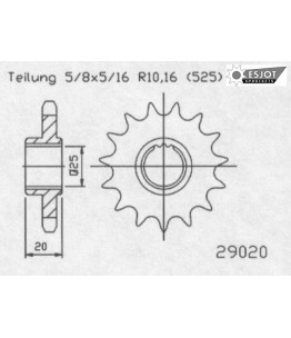 Zestaw napędowy ESJOT do BMW 650 F GS (08)