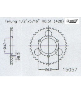 Zestaw napędowy ESJOT do Dinli 50 Helix (00-04)