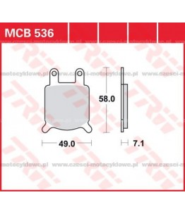 Klocki hamulcowe TRW MCB 536