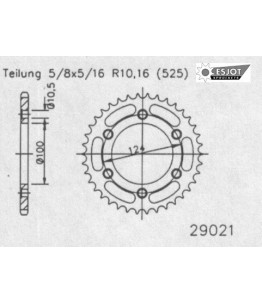 Zestaw napędowy ESJOT do Ducati 996 Sport Touring ST4S (99-05)