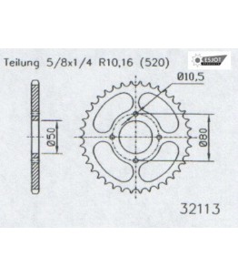 Zestaw napędowy ESJOT do Eton 250 VXL Vector (06)