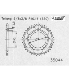 Zestaw napędowy ESJOT do Honda 1100 X-Eleven (99-03)