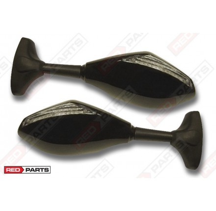 Lusterka motocyklowe VIPER LED BLACK