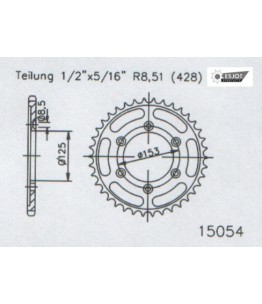 Zestaw napędowy ESJOT do Honda 125 XR L JD19 (03-08)
