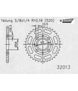 Zestaw napędowy ESJOT do Honda 250 CMX C-T (1996)