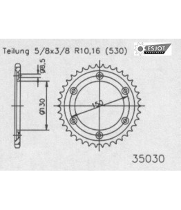 Zestaw napędowy ESJOT do Honda 400 NS R USA (1986)