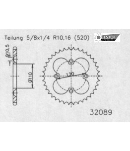 Zestaw napędowy ESJOT do Honda 400 TRX EX Sporttrax (99-04)