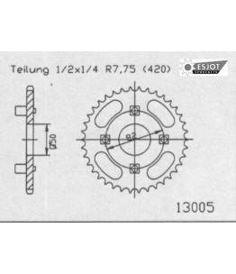 Zestaw napędowy ESJOT do Honda 50 ZB B Monkey Germany (1992)