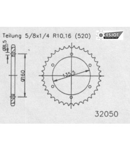 Zestaw napędowy ESJOT do Honda 600 CBR F-1 OC35 (2001)