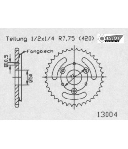 Zestaw napędowy ESJOT do Honda 75 NSR (1990)
