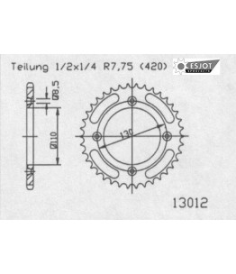 Zestaw napędowy ESJOT do Honda 80 CR RH, RJ, RK, RL, RM, RN, RP, RR, RS (87-95)