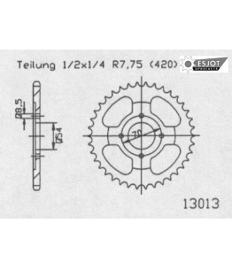Zestaw napędowy ESJOT do Honda 90 C Cub (84-02)