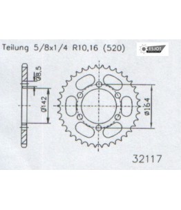 Zestaw napędowy ESJOT do Hyosung 250 GT Comet (06-09)