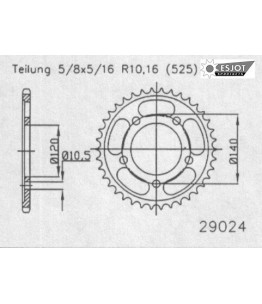 Zestaw napędowy ESJOT do Kawasaki 1000 KLV (04-06)