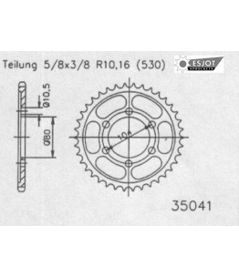 Zestaw napędowy ESJOT do Kawasaki 1200 ZX B1-B4 Ninja (ZX-12R) USA (02-05)