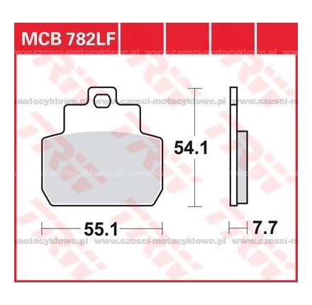 Klocki hamulcowe TRW MCB782SRM