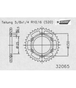 Zestaw napędowy ESJOT do KTM 250 XC (07-09)