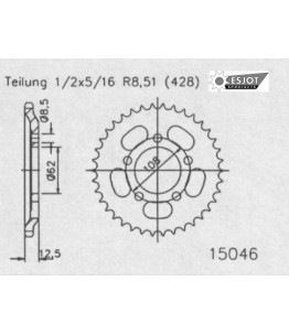 Zestaw napędowy ESJOT do MZ 125 RT (00-01)