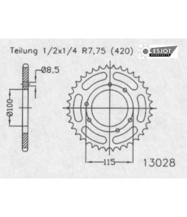 Zestaw napędowy ESJOT do Peugeot XP 6