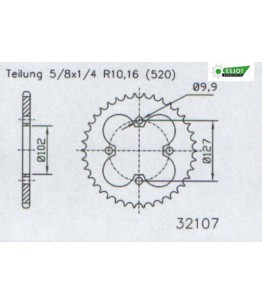 Zestaw napędowy ESJOT do Polaris 500 Predator (02-04)