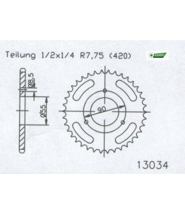 Zestaw napędowy ESJOT do Rieju 50 Naked (04-08)