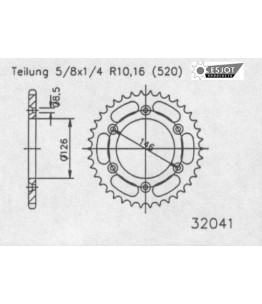 Zestaw napędowy ESJOT do Suzuki 350 DR SE-T (96)