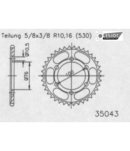 Zestaw napędowy ESJOT do Suzuki 550 GS L N USA (79)
