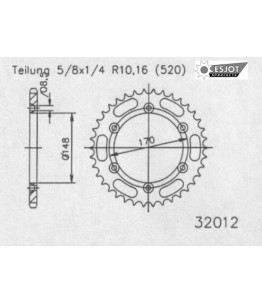 Zestaw napędowy ESJOT do Suzuki 750 DR S-K, Big SR41B (89)