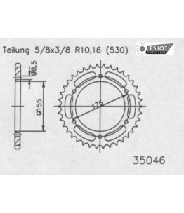 Zestaw napędowy ESJOT do Triumph 955 Daytona I (98-01)