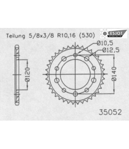 Zestaw napędowy ESJOT do Triumph 955 Sprint RS (00-)