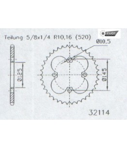 Zestaw napędowy ESJOT do Yamaha 450 YFZ X-A (11)