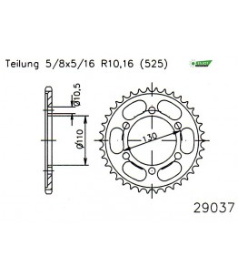 Zestaw napędowy ESJOT do Yamaha 600 YZF-R6 USA (06-11)