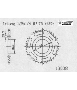 Zestaw napędowy ESJOT do Yamaha 80 V