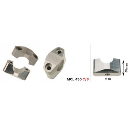 Podwyższenie Kierownicy czarne 45mm