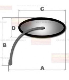 Lusterko Uniwersalne CARBON prawe
