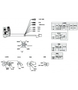 Przełącznik do zamontowania przy kierownicy MTX 80, lewy