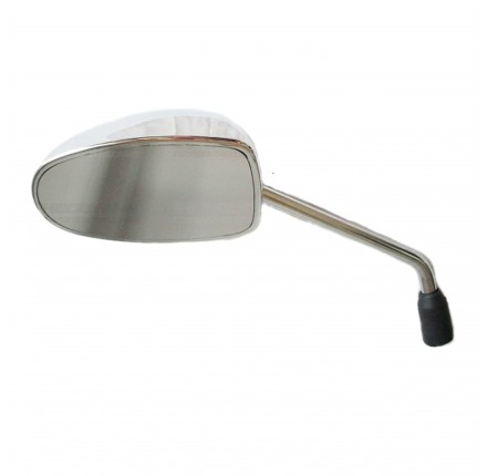 Lusterko motocyklowe uniwersalne lewe, chrom, M10