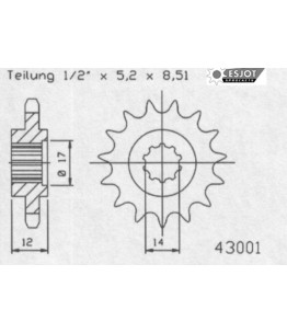 Zębatka tylna ESJOT