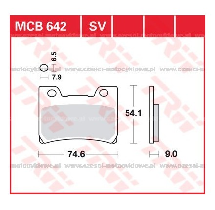 Klocki hamulcowe TRW MCB642